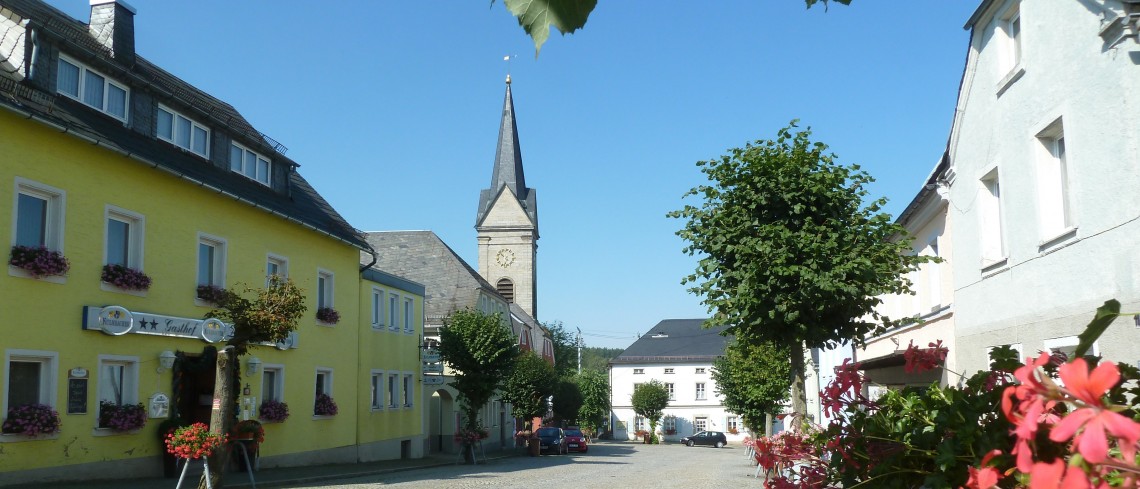 Blick auf den Marktplatz von Zell